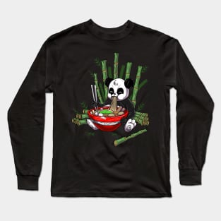 Panda ramen Long Sleeve T-Shirt